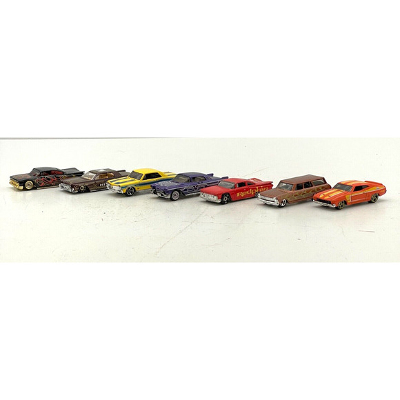 Lot of 7 Hot Wheels Low Rider Dodge Challenger Vehicle Diecast Retro Model Car - Picture 10 of 16